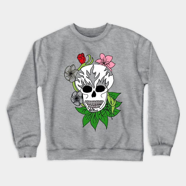 Sugar Skull - Spring Crewneck Sweatshirt by Unravel_Unwind